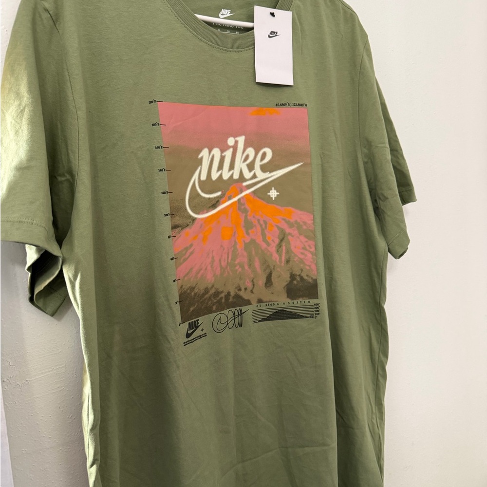 Nike Olive Mountain Graphic Tee